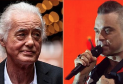 Robbie Williams tormenta Jimmy Page con la musica a tutto volume
