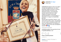 Nadia Toffa nominata cittadina onoraria di Taranto: “Siete la mia forza”