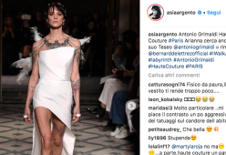 Asia Argento in passerella per la prima volta: il suo debutto a Parigi