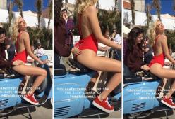 Chiara Ferragni: sexy massaggio al fondoschiena in diretta social