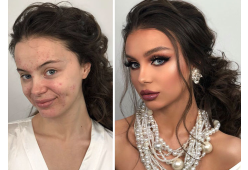 L'incredibile trasformazione delle spose prima e dopo il trucco