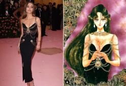 Al MET Gala la figlia di Johnny Depp indossa l'abito di Sailor Pluto