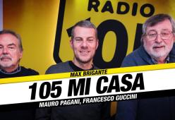 Francesco Guccini e Mauro Pagani a 105 Mi Casa per presentare Note di viaggio