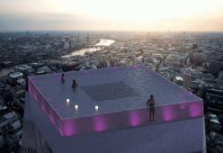 Una spettacolare piscina a sfioro con vista a 360 gradi su Londra