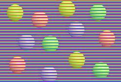 Illusione ottica: di che colore sono le sfere nella foto?