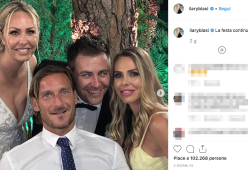 Francesco Totti show alle nozze della cognata: “Il matrimonio può durare tutta la vita”