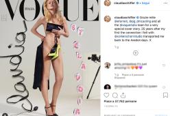 Claudia Schiffer più sexy che mai: tutta nuda in copertina