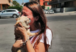 Ritrova il cane scomparso 8 anni fa: l’abbraccio è commovente