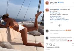 Taylor Mega: l'allenamento hot in bikini infiamma il web