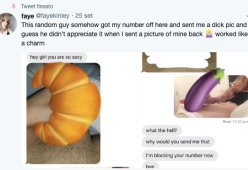 Le invia la foto del pene, ma lei è una trans e risponde con una foto del suo
