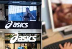 Video porno proiettati per ore in vetrina