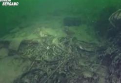 Trovata una montagna di rifiuti di 40 metri sul fondo del Lago d'Iseo
