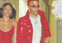Sfera Ebbasta paparazzato con la sua nuova fiamma