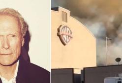 Incendio minaccia la Warner Bros: studi evacuati, Clint Eastwood resta dentro