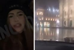 Bravata con l'auto in piazza Duomo a Milano deridendo la sicurezza