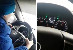 Russia, bimbo di 6 anni al volante a 130km/h: la madre pubblica il video shock