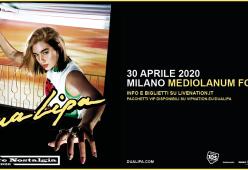 Dua Lipa in concerto a Milano il 30 aprile 2020: Radio 105 è radio partner