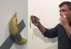 Cattelan: "Non mi importa se la banana è stata mangiata, conta l'idea"