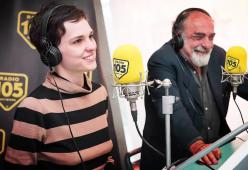 Alessandro Haber e Sara Serraiocco presentano il film "In Viaggio Con Adele" a 105 Friends