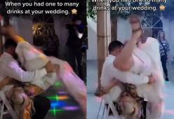 Una sposa ha fatto una lap dance molto “hot” durante il matrimonio
