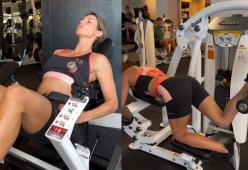 Elisabetta Canalis si allena dopo Natale e manda in visibilio i fan
