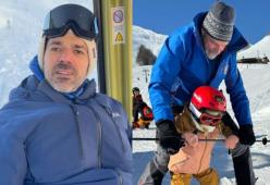 Luca Argentero e Cristina Marino sulla neve con i bimbi: le foto