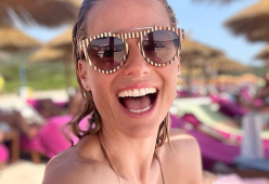 Michelle Hunziker: allarme alle Maldive per un piccolo squaletto