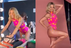 Michelle Hunziker utilizza il make up per un lato B da sogno: foto