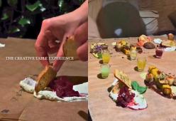 Ristorante serve il cibo senza piatti per combattere gli sprechi