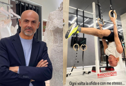 Enzo Miccio mantiene la sua forma fisica con un nuovo allenamento