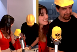Valerio e Rebecca Staffelli insieme negli studi di Radio 105