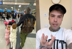 Fedez vola a Miami con i figli Leone e Vittoria insieme al papà