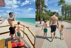 Critica la foto di Fedez con i figli di spalle: lui replica stizzito