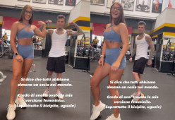 Fedez si allena a Los Angeles: “Lei è la mia sosia al femminile”