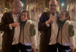 Biagio Antonacci duetta con una cantante di strada: emozionante video