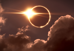 Eclissi: al posto del sole foto di testicoli in televisione