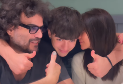 Ambra Angiolini e Francesco Renga insieme per i 18 anni del figlio