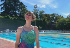 Federica Pellegrini, prima volta in piscina con la figlia Matilde
