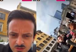 Rovazzi, rubato il cellulare durante una live su Instagram: il video