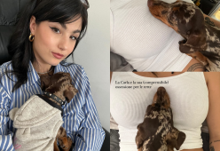 Giorgia Soleri e la strana "ossessione" del suo cane: ecco la foto