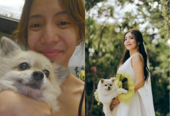 Sposa sostituisce il bouquet con il suo amato cane: il video