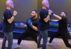 Eros Ramazzotti contro il campione olimpico di karate: il video