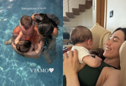 La famiglia Ramazzotti in vacanza al mare, c’è anche Eros
