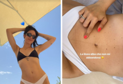 Aurora Ramazzotti in vacanza: "La linea alba non mi abbandona"