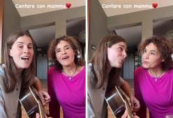 Diana Del Bufalo suona la chitarra e canta con la mamma Ornella