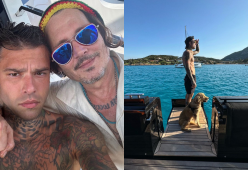 Fedez, estate da sogno: in yatch con Johnny Depp a Saint-Tropez