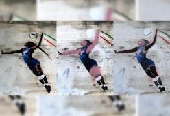Roma, restaurato il murale di Paola Egonu vandalizzato nella notte