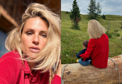 La Hunziker e Ramazzotti in vacanza con la famiglia allargata