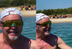Vasco Rossi al mare: una schiera di fan lo aspetta sulla spiaggia