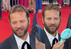 Venezia 2024, Alessandro Borghi “ruba” un ventilatore a un fan